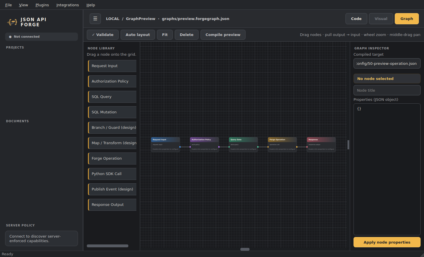 JSON API FORGE